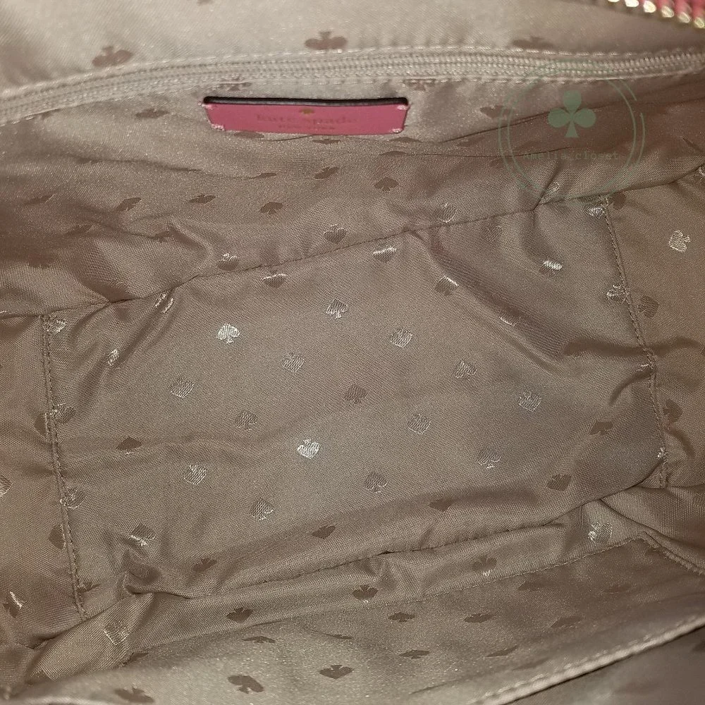 MAKE AN OFFER KATE SPADE MIMI FAUX FUR SATCHEL CROSSBODY BRIGHT BLUSH PINK - Picture 2 of 11